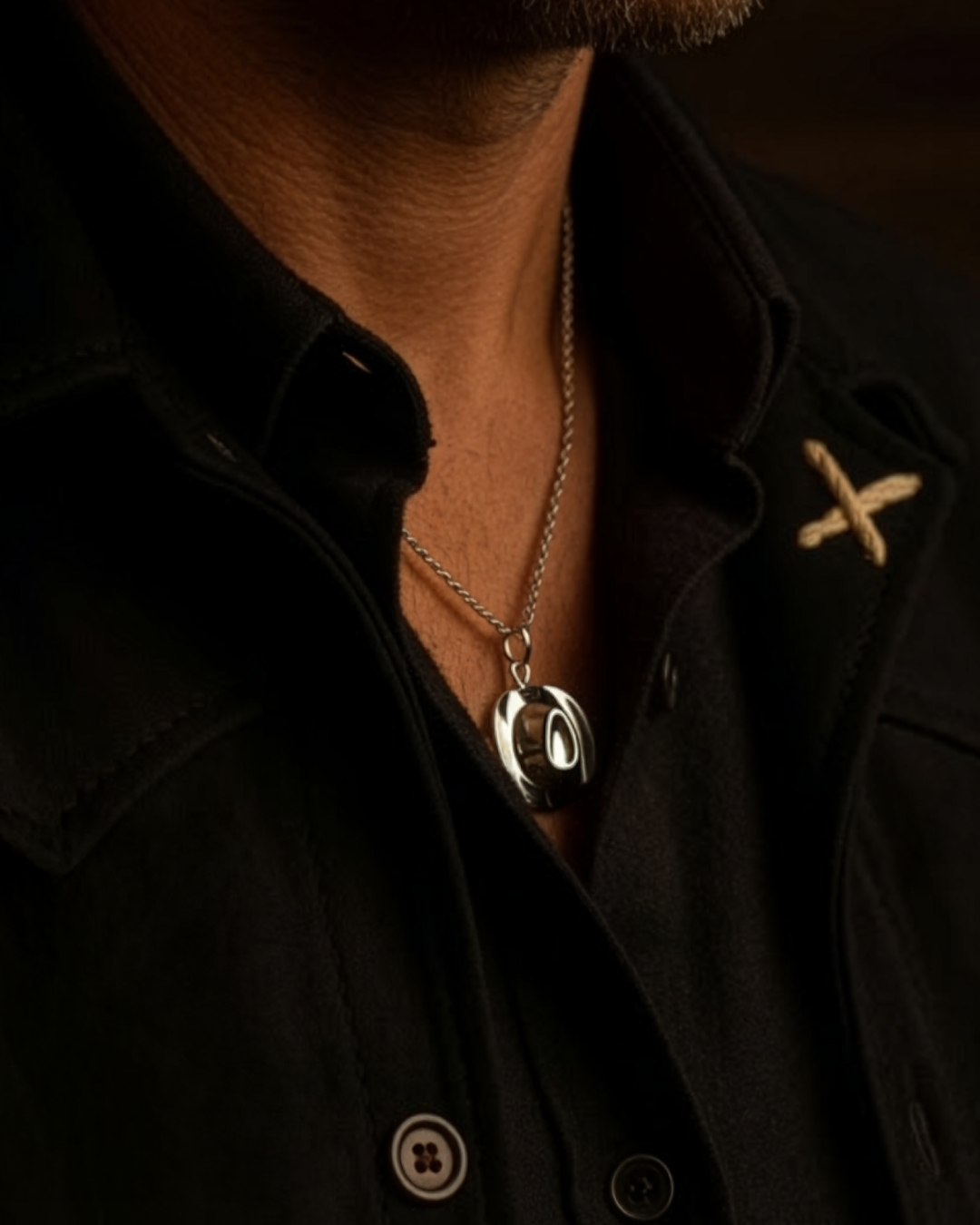 Dije Texana + Cadena de Plata